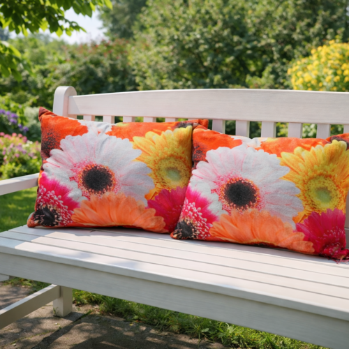 Zomerse Tuinkussen met Bloemenprint